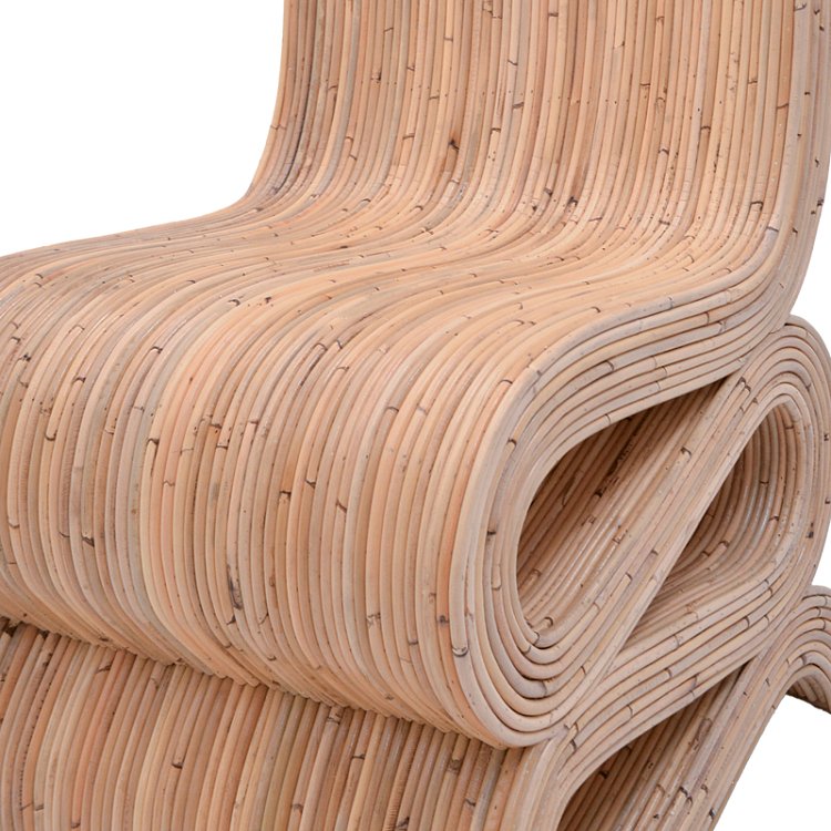Πολυθρόνα Favorsy pakoworld rattan σε φυσική απόχρωση 52x65x90εκ 344-000011