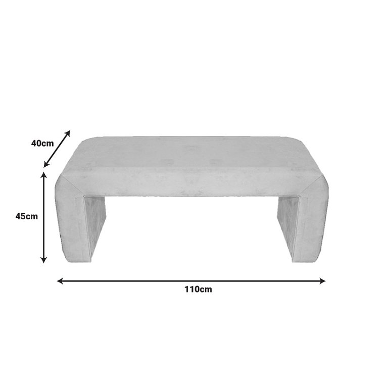 Σκαμπό Gagga Inart βελούδο σε πράσινη απόχρωση 110x40x45εκ 353-000011