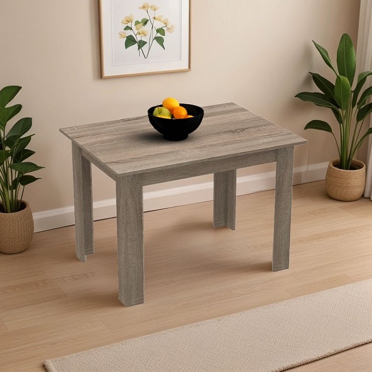 Τραπέζι Manka pakoworld σε sonoma truffle απόχρωση 110x80x77εκ 361-000003