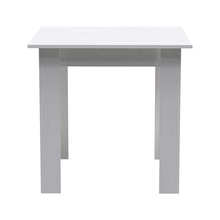 Τραπέζι Manka I pakoworld σε λευκή απόχρωση 80x80x77εκ 361-000005