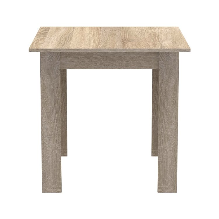 Τραπέζι Manka I pakoworld σε sonoma απόχρωση 80x80x77εκ 361-000006