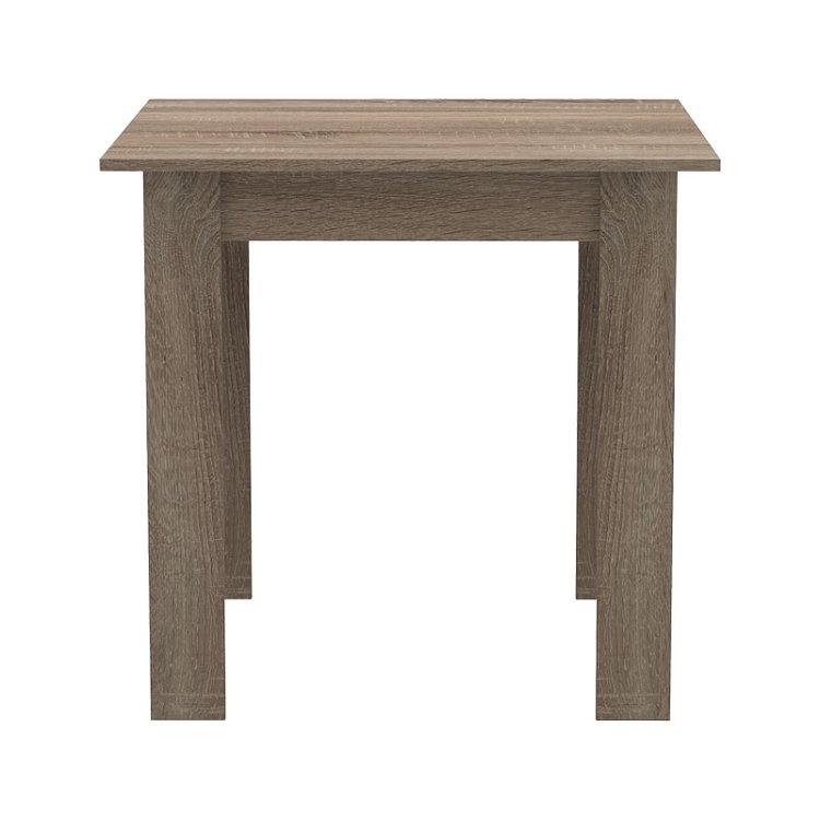 Τραπέζι Manka I pakoworld σε sonoma truffle απόχρωση 80x80x77εκ 361-000007