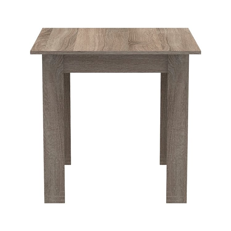 Τραπέζι Manka I pakoworld σε sonoma truffle απόχρωση 80x80x77εκ 361-000007