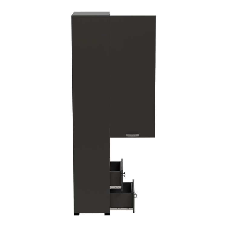 Βιτρίνα-στήλη Toscana pakoworld σε ανθρακί απόχρωση 50x42x222.5εκ 361-000022