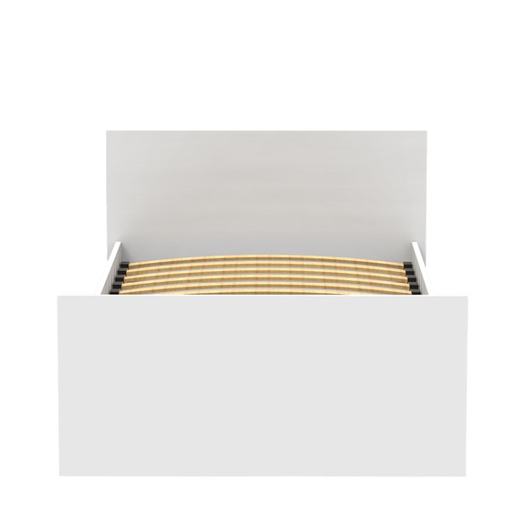 Κρεβάτι Toscana pakoworld σε λευκή απόχρωση 90x200εκ 361-000024