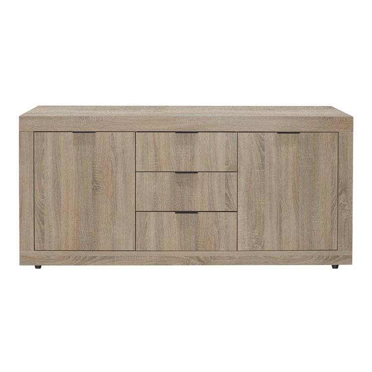 Μπουφές Doha pakoworld σε sonoma απόχρωση 180x45x80.5εκ 361-000070