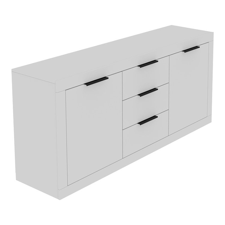 Μπουφές Doha pakoworld σε λευκή απόχρωση 180x45x80.5εκ 361-000073