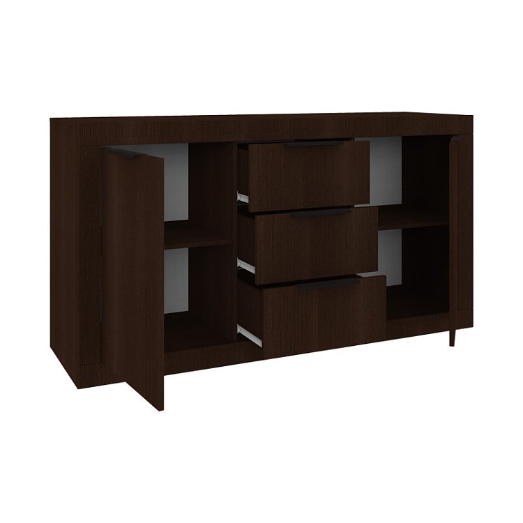 Μπουφές Doha pakoworld σε wenge απόχρωση 150x45x80.5εκ 361-000101