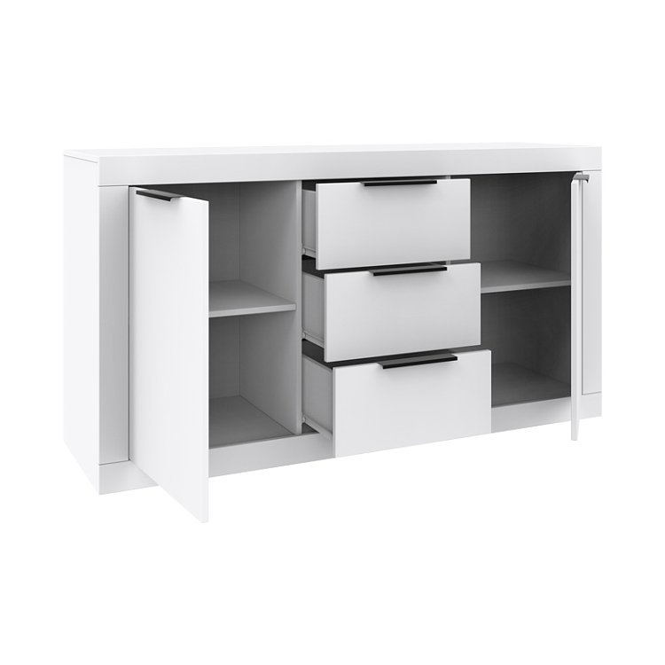 Μπουφές Doha pakoworld σε λευκή απόχρωση 150x45x80.5εκ 361-000103