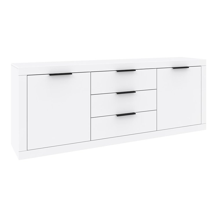 Μπουφές Doha pakoworld σε λευκή απόχρωση 210x45x80.5εκ 361-000107