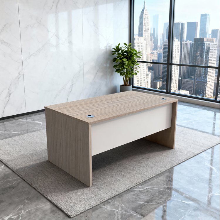 Γραφείο εργασίας Armadi pakoworld sonoma-λευκό 150x75x75εκ 367-000019