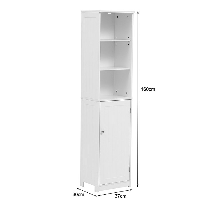 Ντουλάπι-στήλη Desilia pakoworld mdf λευκό 37x30x160εκ 370-000031
