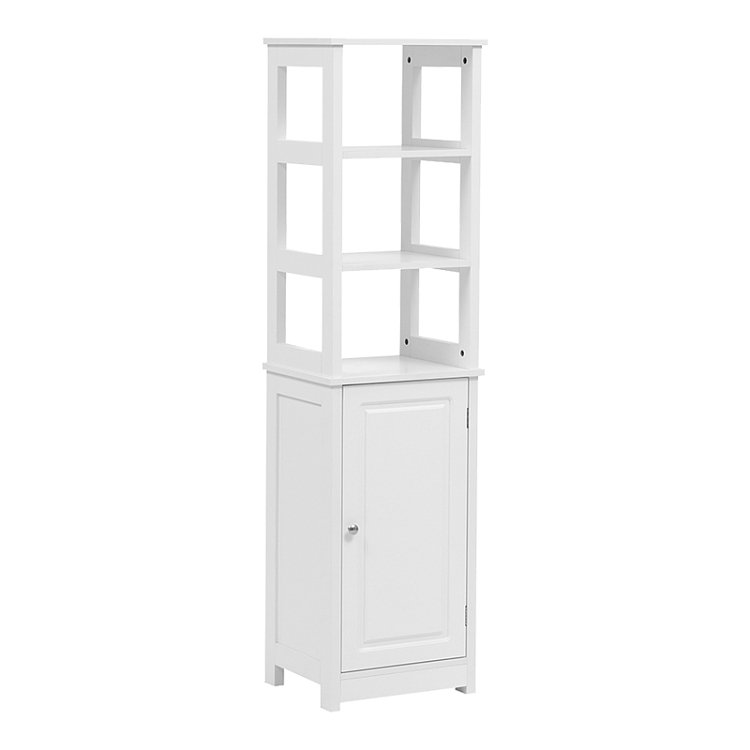 Ντουλάπι-στήλη Larben pakoworld mdf λευκό 40x33x150εκ 370-000032