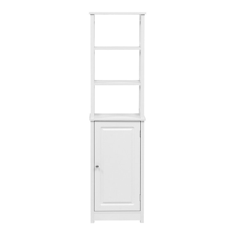 Ντουλάπι-στήλη Larben pakoworld mdf λευκό 40x33x150εκ 370-000032