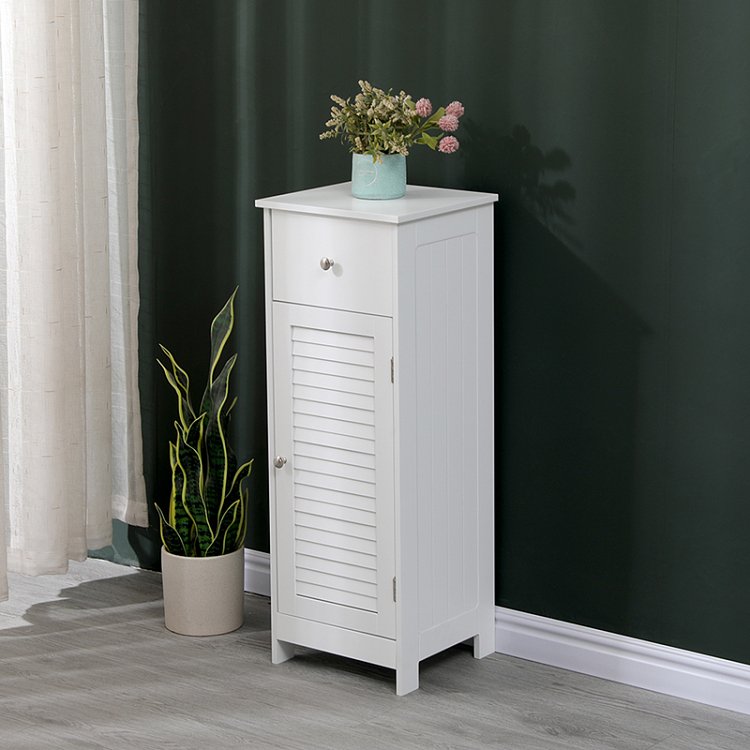 Ντουλάπι-στήλη Chesy pakoworld mdf λευκό 32x30x87εκ 370-000033