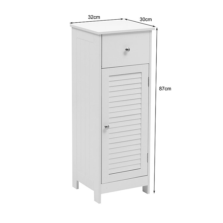 Ντουλάπι-στήλη Chesy pakoworld mdf λευκό 32x30x87εκ 370-000033