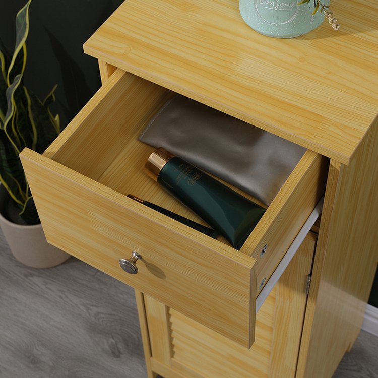 Ντουλάπι-στήλη Chesy pakoworld mdf σε φυσική απόχρωση 32x30x87εκ 370-000034