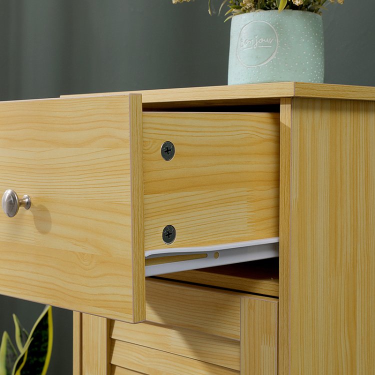 Ντουλάπι-στήλη Chesy pakoworld mdf σε φυσική απόχρωση 32x30x87εκ 370-000034