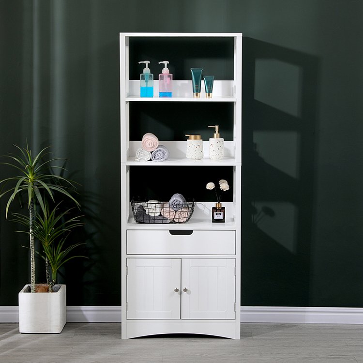 Ντουλάπι-στήλη Sejo pakoworld mdf λευκό 60x32.5x154εκ 370-000035
