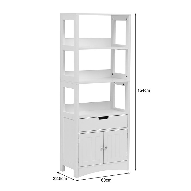 Ντουλάπι-στήλη Sejo pakoworld mdf λευκό 60x32.5x154εκ 370-000035