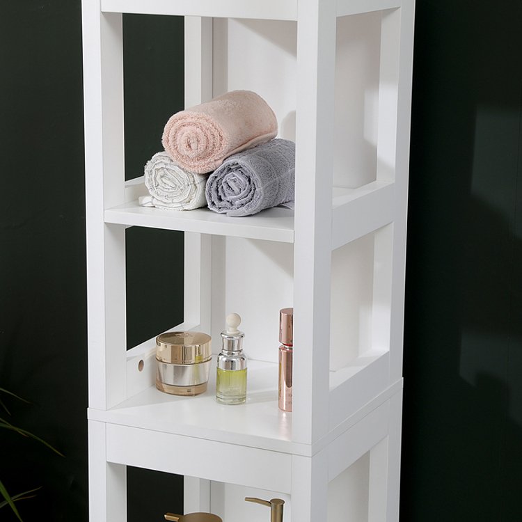 Ντουλάπι-στήλη Kelby pakoworld mdf λευκό 30x30x144εκ 370-000036