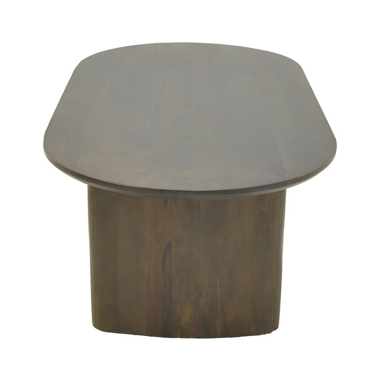 Τραπέζι σαλονιού Flute pakoworld wenge μασίφ ξύλο μάνγκο 130x65x40εκ 372-000030
