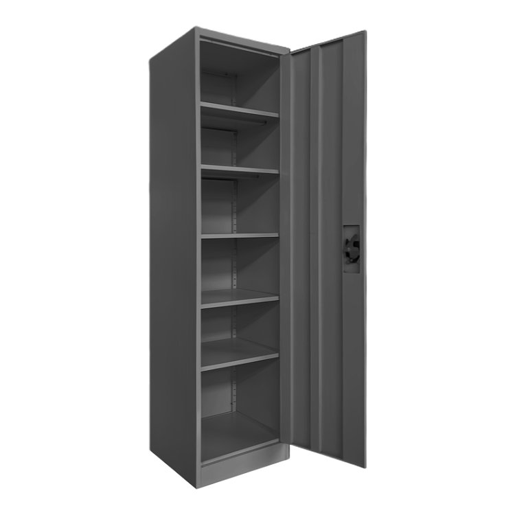 Μεταλλική ντουλάπα-στήλη Koya pakoworld ανθρακί 45x50x180εκ 378-000018