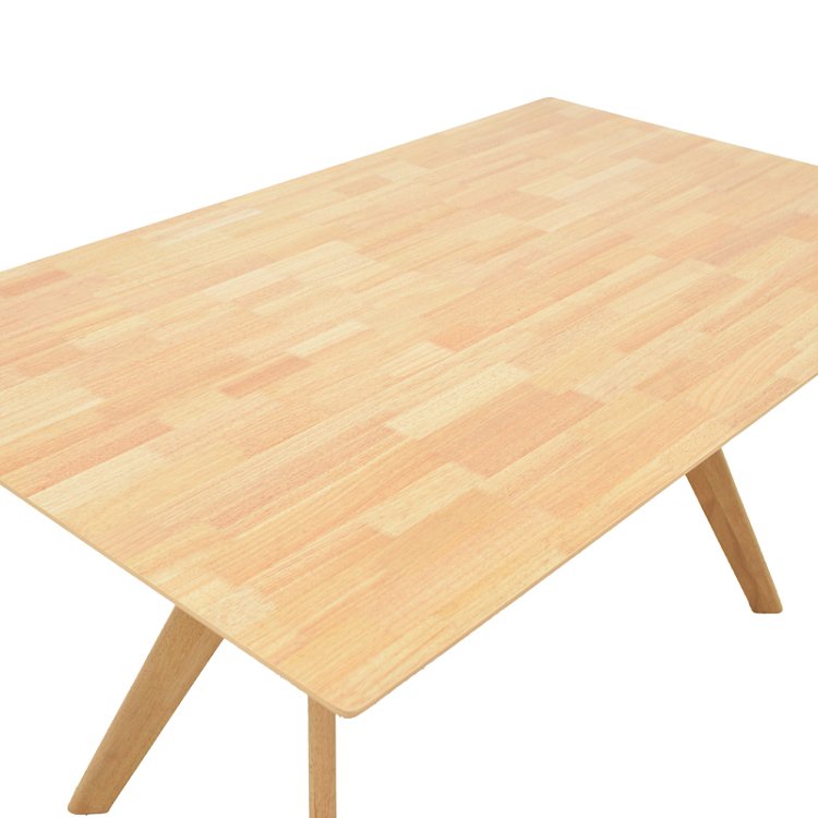 Τραπεζαρία Raffles pakoworld σετ 7τεμ rubberwood με pe rattanσε φυσική απόχρωση 150x90x76εκ 381-000016
