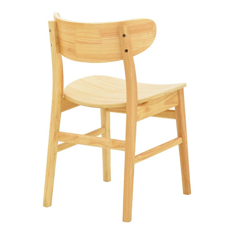 Καρέκλα Lumnia pakoworld rubberwood σε φυσική απόχρωση 46x50x76εκ 382-000008
