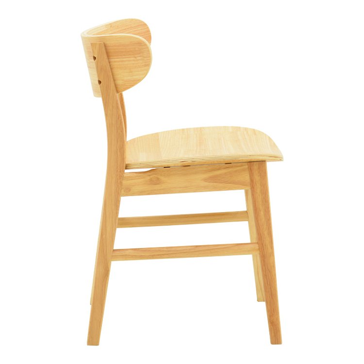 Καρέκλα Lumnia pakoworld rubberwood σε φυσική απόχρωση 46x50x76εκ 382-000008