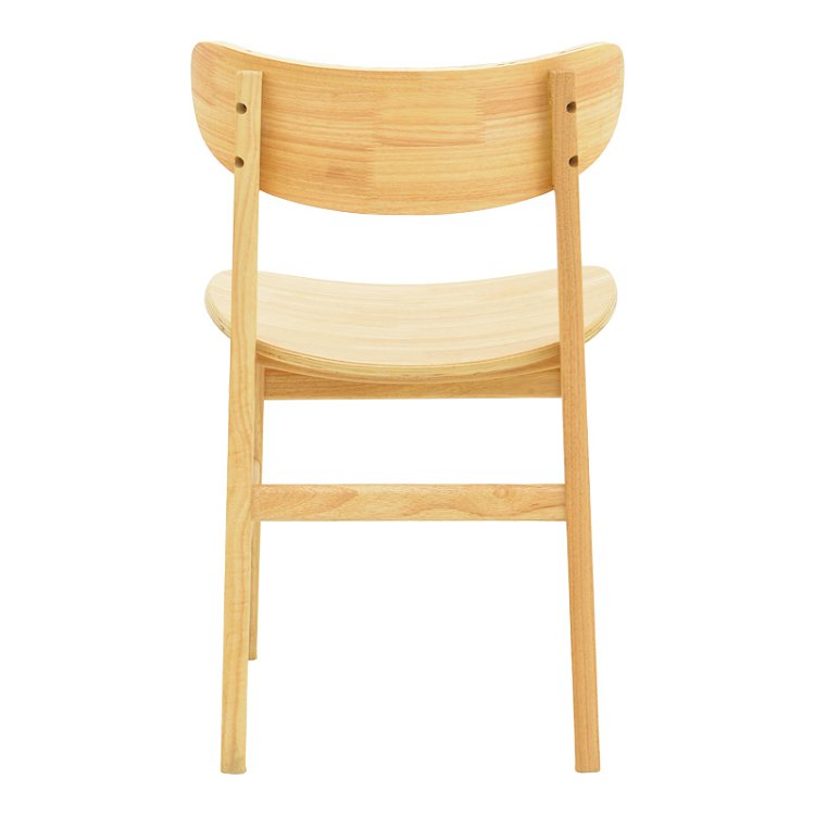 Καρέκλα Lumnia pakoworld rubberwood σε φυσική απόχρωση 46x50x76εκ 382-000008