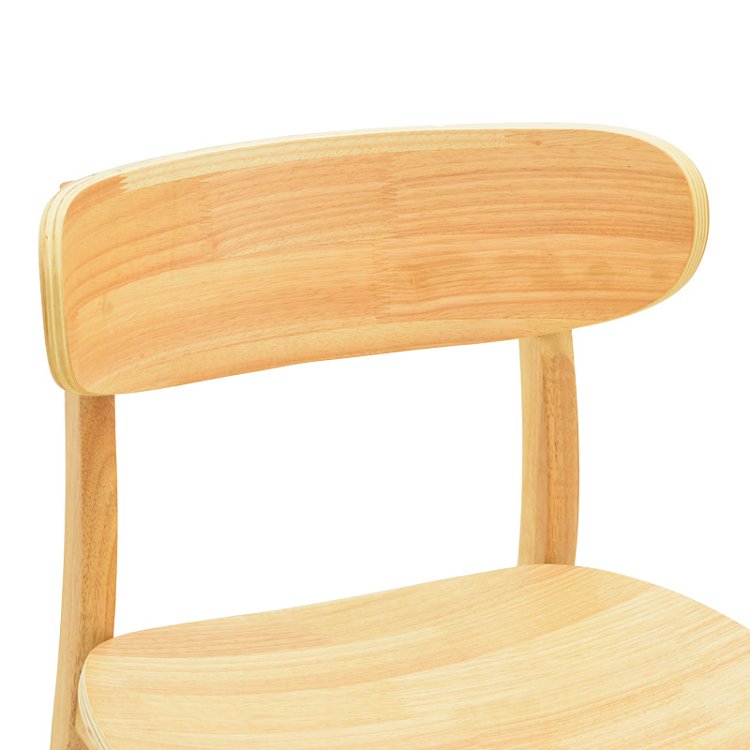 Καρέκλα Lumnia pakoworld rubberwood σε φυσική απόχρωση 46x50x76εκ 382-000008