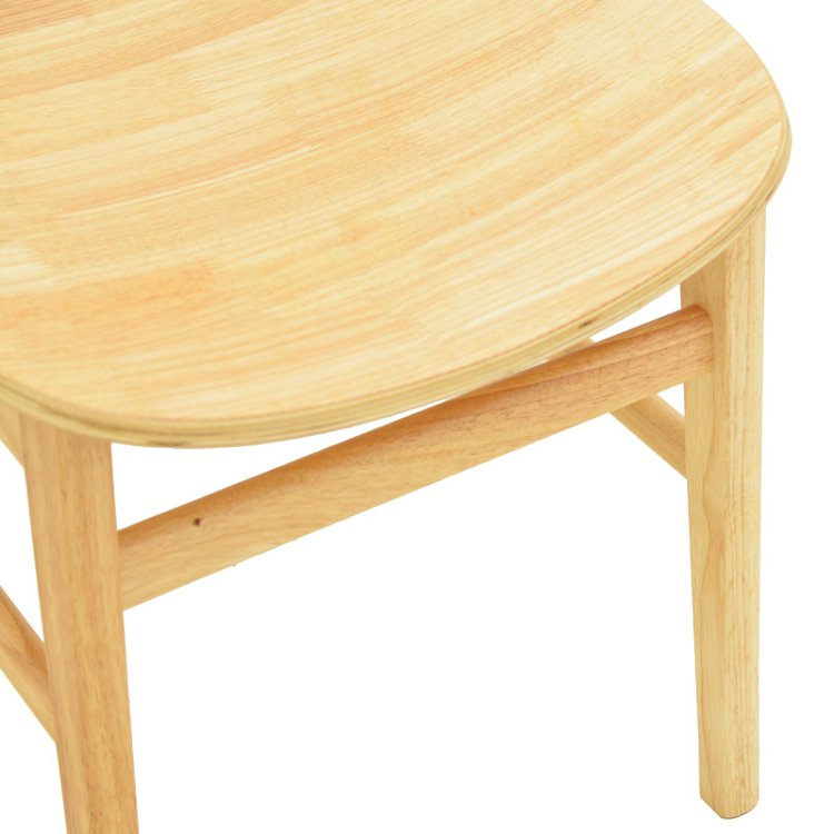 Καρέκλα Lumnia pakoworld rubberwood σε φυσική απόχρωση 46x50x76εκ 382-000008