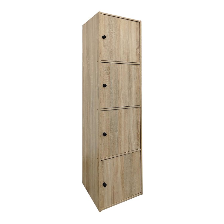 Ντουλάπι-στήλη Gabino pakoworld σε sonoma απόχρωση 40x39x158εκ 383-000012