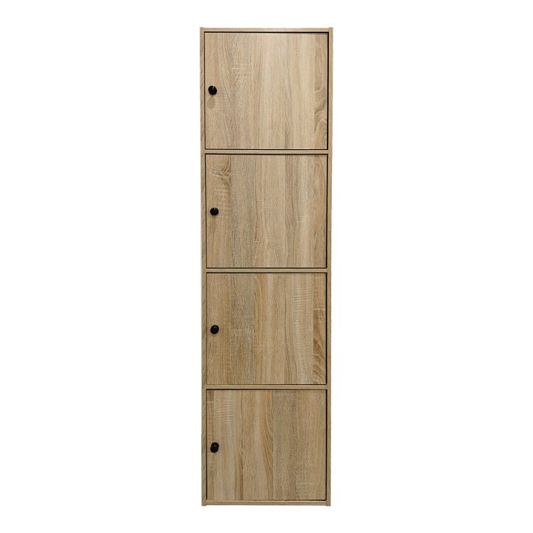 Ντουλάπι-στήλη Gabino pakoworld σε sonoma απόχρωση 40x39x158εκ 383-000012