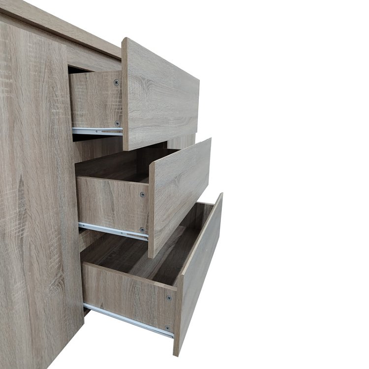 Μπουφές Kalya pakoworld σε sonoma απόχρωση 220x49x89.5εκ 383-000018