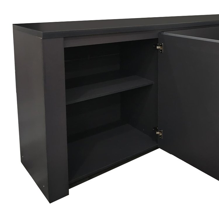 Μπουφές Kalya pakoworld σε ανθρακί απόχρωση 220x49x89.5εκ 383-000019