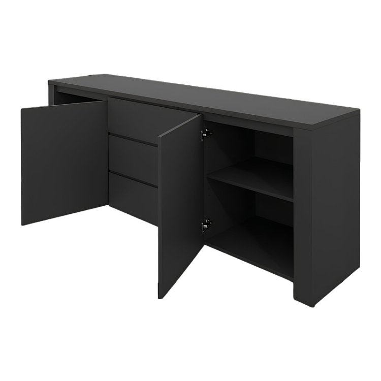 Μπουφές Kalya pakoworld σε ανθρακί απόχρωση 220x49x89.5εκ 383-000019
