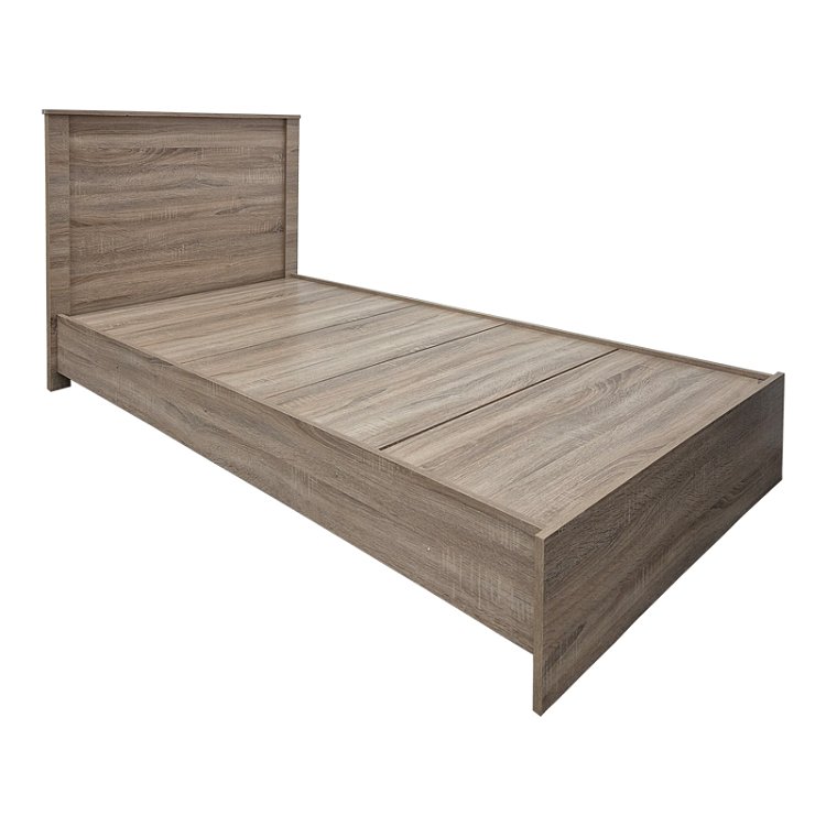 Κρεβάτι Athos pakoworld σε sonoma απόχρωση 90x190εκ 383-000088