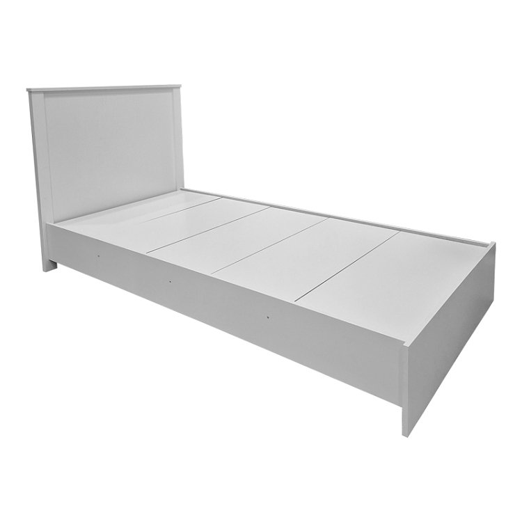 Κρεβάτι Athos pakoworld σε λευκή απόχρωση 90x190εκ 383-000089
