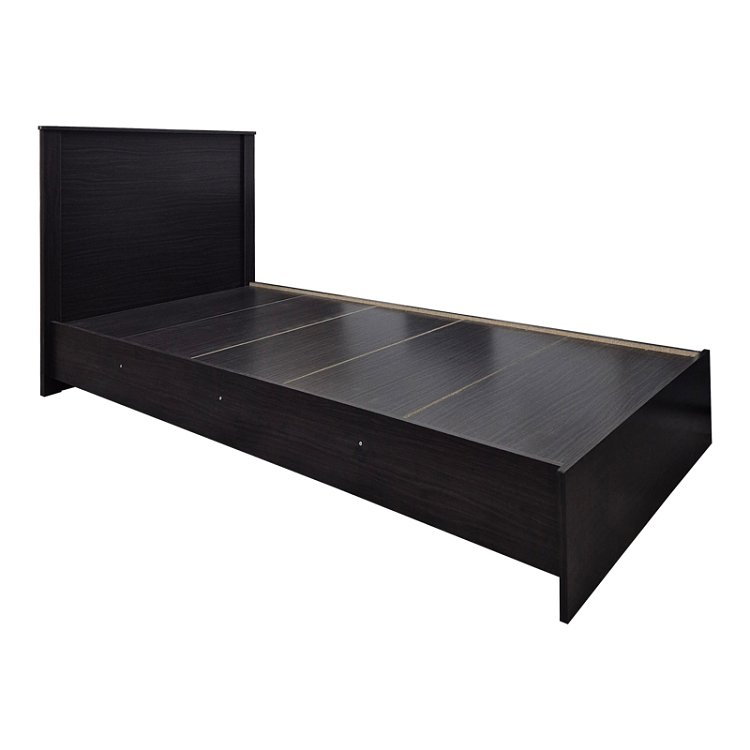 Κρεβάτι Athos pakoworld σε wenge απόχρωση 90x190εκ 383-000092