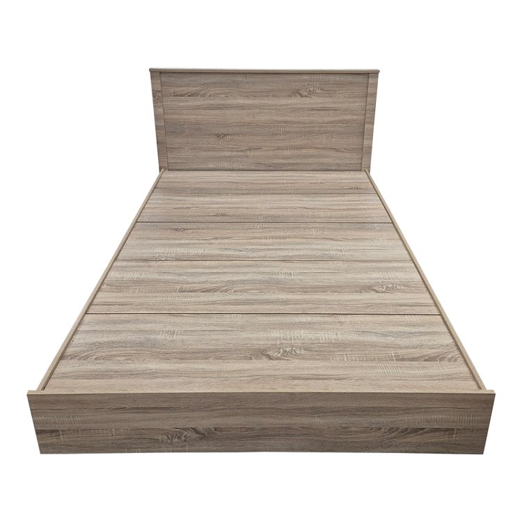 Κρεβάτι Athos pakoworld σε sonoma απόχρωση 140x200εκ 383-000093