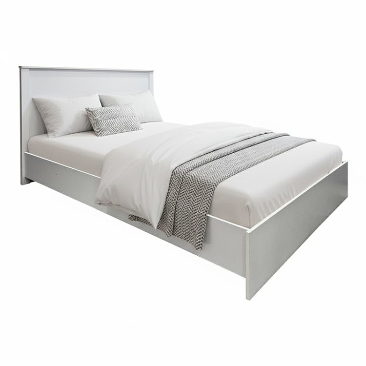 Κρεβάτι Athos pakoworld σε λευκή απόχρωση 140x200εκ 383-000094