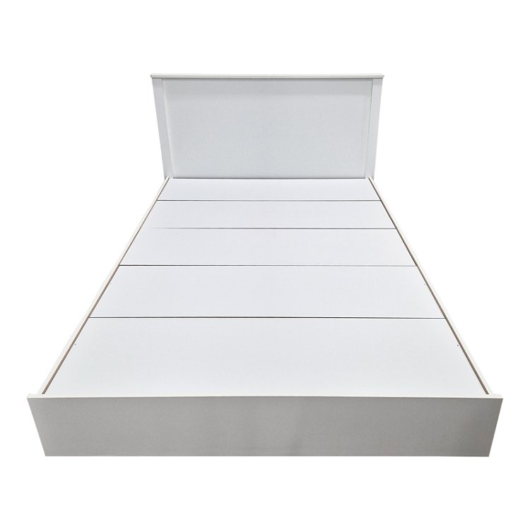 Κρεβάτι Athos pakoworld σε λευκή απόχρωση 140x200εκ 383-000094