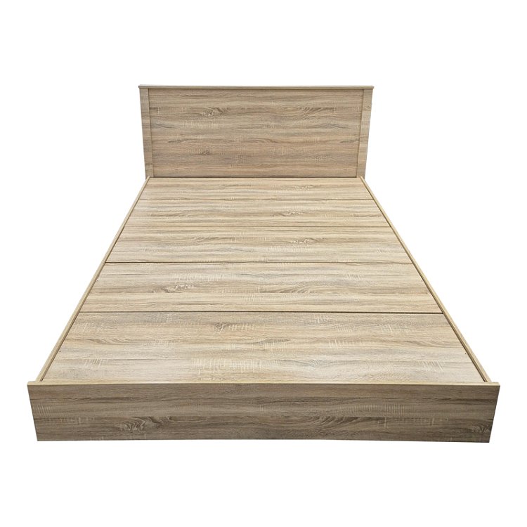 Κρεβάτι Athos pakoworld σε sonoma απόχρωση 160x200εκ 383-000098