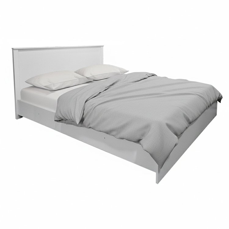 Κρεβάτι Athos pakoworld σε λευκή απόχρωση 160x200εκ 383-000099