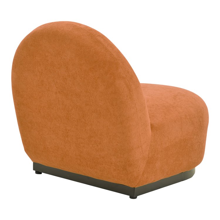 Πολυθρόνα Zenny pakoworld υφασμα terracotta 64x85x68εκ 392-000010