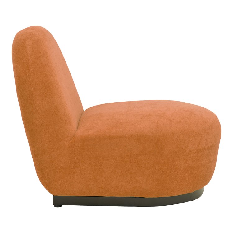 Πολυθρόνα Zenny pakoworld υφασμα terracotta 64x85x68εκ 392-000010