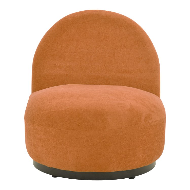 Πολυθρόνα Zenny pakoworld υφασμα terracotta 64x85x68εκ 392-000010