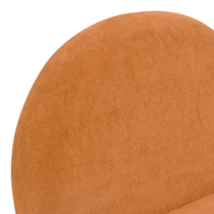 Πολυθρόνα Zenny pakoworld υφασμα terracotta 64x85x68εκ 392-000010
